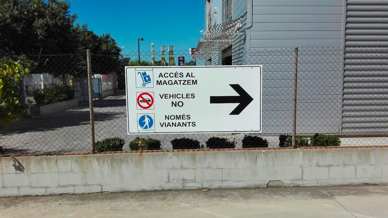 pellisa rafols senyalitzacio acces - Pellisa Ràfols